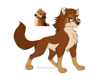 black_eyebrows brown_body brown_fur brown_nose cheek_tuft chest_tuft eyebrows facial_tuft feral fur male markings nude orange_markings quadruped simple_background snout solo standing tail tan_body tan_fur toony tuft white_background felixcartoons alpha_and_omega garth_(alpha_and_omega) canid canine canis mammal wolf 4:3 colored digital_drawing_(artwork) digital_media_(artwork) flat_colors hi_res