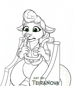 anthro bottomless clothed clothing female green_eyes hair nervous semi-anthro shirt solo tail thick_tail thick_thighs topwear teira-nova teiranova activision microsoft spyro_reignited_trilogy spyro_the_dragon xbox_game_studios sheila_(spyro) kangaroo macropod mammal marsupial alternate_version_at_paywall