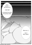 2022 anthro bedding blanket bon_donuts comic english_text genitals hi_res humanoid_genitalia humanoid_hands humanoid_penis kemono lying male monochrome moobs musclegut muscular nipples overweight overweight_male penis solo text