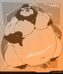 anthro beard belly belly_expansion belly_grab belly_inflation big_belly big_cheeks big_moobs big_muscles big_nipples big_pecs black_beard black_facial_hair black_hair black_nipples breast_expansion breasts breath chair chubby_cheeks expansion facial_hair full_incense fur furniture grey_body grey_fur groaning_belly hair hand_on_belly incense inflation jewelry male moobs motion_lines musclegut muscular muscular_anthro muscular_male navel necklace nipples nude obese obese_anthro obese_male on_chair onomatopoeia open_mouth overweight overweight_anthro overweight_male pecs rumbling_stomach sitting solo sound_effects text weight_gain afurreak nintendo pokemon midaras generation_3_pokemon mightyena pokemon_(species) 2024 hi_res monochrome