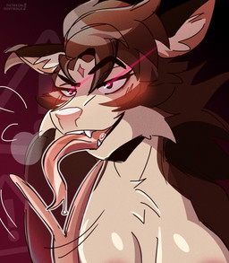 anthro aroused blush bodily_fluids breasts breath breathing cheek_tuft demonic demonic_eyes evil_face facial_tuft fangs female fluffy fluffy_chest gesture glistening hand_gesture long_tongue magic motion_lines naughty_face passionate pink_eyes playful pose saliva saliva_on_tongue saliva_string seductive solo teeth tongue tongue_out tuft v_sign walk-w-igny american_opossum demon hybrid mammal marsupial virginia_opossum hi_res pinup