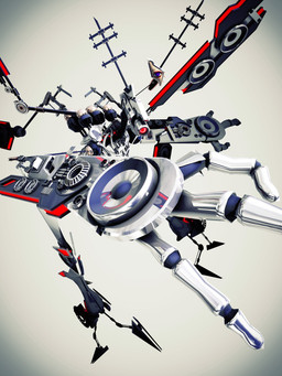 3_fingers ambiguous_gender antennae_(anatomy) big_hands cable chrome fingers glistening glistening_body glowing glowing_eyes low-angle_view machine mechanical_wings metallic_body not_furry purple_eyes red_eyes ribs simple_background solo speaker vignette white_background deino_(artist) deino_(modeler) zincum_(deino) arthropod beetle humanoid insect platerodrilus robot robot_humanoid 2014 3:4 3d_(artwork) autodesk_3ds_max_(artwork) digital_media_(artwork) hi_res female_(lore)