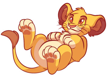 brown_body brown_fur brown_inner_ear chest_tuft eyebrows feral fur happy head_tuft inner_ear_fluff male pawpads pink_nose red_eyes smile solo tail tail_tuft tan_body tan_fur tuft whiskers yellow_body yellow_fur yellow_sclera young young_feral fizzy-dog disney the_lion_king simba_(the_lion_king) felid lion mammal pantherine 2015 digital_media_(artwork) shaded