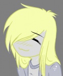 alternate_species female humanized smile solo drawfag maki_(artist) 4chan friendship_is_magic hasbro my_little_pony derpy_hooves_(mlp) equid equine horse human mammal pony crossover low_res