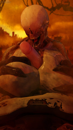 big_breasts breast_play breasts duo eyeless female first_person_view fog foggy_background genitals hell licking male male/female nightmare_fuel oral outside penile penis penis_lick pov_titfuck sex titfuck tongue wet wet_body wet_penis breedbowl doom_(series) id_software microsoft doom_slayer demon hell_knight human humanoid mammal monster 3d_(artwork) 4k 9:16 absurd_res blender_(artwork) blender_cycles_(artwork) digital_media_(artwork) hi_res