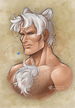body_hair chest_hair chest_tuft fangs hair humanoidized male simple_background solo teeth tuft whiskers zillabean mufasa:_the_lion_king kiros mads_mikkelsen animal_humanoid felid felid_humanoid humanoid lion_humanoid mammal mammal_humanoid pantherine pantherine_humanoid digital_media_(artwork)