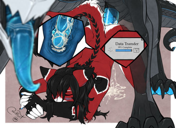 all_fours anthro anthro_on_feral anthro_penetrated bestiality big_penis black_hair black_markings blush bodily_fluids cervical_contact claws cum cum_in_uterus cum_in_vagina cum_inside duo eyes_closed female female_anthro female_on_feral female_penetrated feral feral_on_top feral_penetrating feral_penetrating_anthro from_behind_position fur genital_fluids genitals hair huge_penis internal internal_vaginal larger_feral larger_male machine male male/female male_feral male_on_anthro male_penetrating male_penetrating_female markings mounting open_mouth paws penetration penile penile_penetration penis penis_in_vagina red_body red_fur sex silicone simple_background size_difference smaller_anthro smaller_female smaller_penetrated tail text tongue tongue_out uterus vaginal vaginal_penetration white_body white_fur blokfort mythology ara_(fluff-kevlar) vst_(fluff-kevlar) android dragon felid feline hebinu mammal mythological_creature mythological_scalie robot scalie 2025 english_text