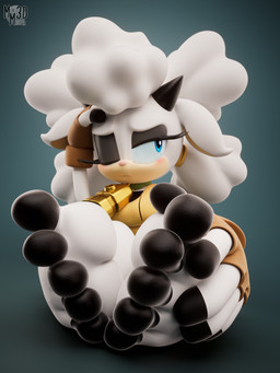 5_toes anthro barefoot blue_eyes clothed clothing feet female fingerless_gloves gloves handwear one_eye_closed soles toes white_body milkmeister3d idw_publishing sega sonic_the_hedgehog_(comics) sonic_the_hedgehog_(idw) sonic_the_hedgehog_(series) lanolin_the_sheep_(sonic) bovid caprine mammal sheep 3d_(artwork) absurd_res digital_media_(artwork) hi_res