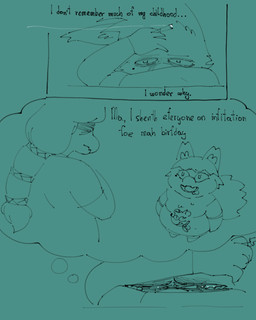 anthro belly birthday bodily_fluids childhood_trauma cigarette clothing crying dialogue female male markings mole_(marking) shirt slightly_chubby slightly_chubby_male smoking smoking_cigarette solo tears text topwear young young_male drozhi mythology clovis_grey alien dragon mythological_creature mythological_scalie scalie 4:5 absurd_res english_text hi_res