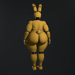 anthro anus big_anus big_butt black_background brown_anus butt curvy_figure darkened_anus faceless_anthro faceless_character female huge_butt huge_hips machine puffy_anus rear_view scut_tail short_tail simple_background slightly_chubby slightly_chubby_anthro slightly_chubby_female solo standing tail thick_thighs voluptuous voluptuous_anthro voluptuous_female wide_hips yellow_body octal octal_(modeler) five_nights_at_freddy's scottgames spring_bonnie_(fnaf) animatronic lagomorph leporid mammal rabbit robot robot_anthro 2025 3d_(artwork) digital_media_(artwork) full-length_portrait hi_res portrait