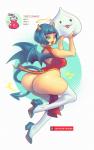 asian_clothing big_butt butt chinese_clothing chinese_dress clothing dress east_asian_clothing female footwear high_heels legwear lipstick makeup not_furry power-up shoes stockings thicc_shake thick_thighs supersatanson demon humanoid hi_res