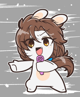 action_pose alternate_species anthro bent_arm black_eyebrows blush blush_lines brown_hair brown_pupils electronics eye_through_hair eyebrow_through_hair eyebrows eyelashes eyelashes_through_hair fangs featureless_crotch featureless_feet feet female female_anthro flowing_hair fur furrification gesture grey_background hair hand_gesture holding_microphone holding_object lidded_eyes light long_ears long_hair microphone mitten_hands multicolored_body noseless nude nude_anthro nude_female open_mouth open_smile orange_eyes outline pointing ponytail pose pupils rabbidification simple_background smile solo tan_body tan_eyelids tan_inner_ear tan_skin teeth translucent translucent_hair two_tone_body white_body white_fur white_outline wind charisuke cygames idolmaster idolmaster_cinderella_girls raving_rabbids rayman_(series) ubisoft mizuki_kawashima lagomorph mammal rabbid 2024 absurd_res colored crossover digital_drawing_(artwork) digital_media_(artwork) full-length_portrait hi_res japanese_description lighting portrait