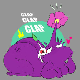 anal anal_penetration anthro big_butt blush bruised butt dark_spots duo flower freckled_butt freckles heart_symbol male male/male moobs overweight penetration plant small_top_big_bottom petbasilisk nintendo pikmin elemental_creature flora_fauna pikmin_(species) purple_pikmin white_pikmin hi_res