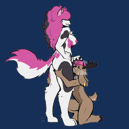 anthro ball_sniffing balls big_breasts big_penis breasts dominant dominant_anthro dominant_gynomorph dominant_intersex duo genitals gynomorph gynomorph_anthro huge_penis intersex intersex/male intersex_anthro male male_anthro musk musky_balls musky_penis nude nude_anthro nude_gynomorph nude_male penis penis_on_face size_difference sniffing submissive submissive_anthro submissive_male servopilot hayli_(trans_tank) calico_cat deer domestic_cat felid feline felis mammal moose new_world_deer 1:1 absurd_res alpha_channel hi_res