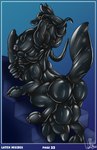 after_transformation animal_genitalia animal_penis balls bent_over big_penis breasts butt claws front_and_back_penises frontal_taur_genitals frontal_taur_penis genitals glistening glistening_body gynomorph huge_penis hyper hyper_genitalia hyper_penis intersex latex looking_at_viewer looking_back looking_back_at_viewer paws penis raised_tail rear_view seductive solo stairs tail tentacles text yellow_eyes spiritdancer canid canid_taur canine canine_taur mammal mammal_taur taur english_text shaded