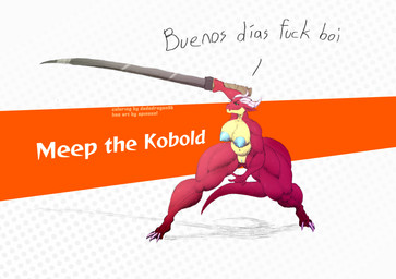 anthro breasts claws dotted_background female genitals horn melee_weapon muscular muscular_anthro muscular_female navel nipples non-mammal_breasts nude pattern_background profanity red_body simple_background solo spread_legs spreading sword text thick_thighs vulva weapon dododragon56 spineeel_(artist) meep_the_kobold_(character) kobold reptile scalie artist_collaboration colored_sketch english_text hi_res sketch