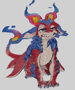 anthro claws feral fire green_eyes looking_at_viewer male red_body scales simple_background solo tail teeth wings young conditional_dnp mej european_mythology league_of_legends mythology riot_games tencent smolder_(lol) dragon mythological_creature mythological_scalie scalie western_dragon digital_media_(artwork) hi_res