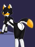 anthro anus breasts butt exposed_breasts female fox_tail genitals looking_at_viewer looking_back looking_back_at_viewer pussy solo skade_nsfw_(artist) skade_the_fox canid canine fox mammal 3:4 hi_res