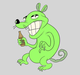 4_fingers anthro black_eyes black_nose claws finger_claws fingers fur green_body green_fur green_gums green_tail grey_background grey_claws gums half-closed_eyes holding_beer holding_beer_bottle light looking_at_viewer male narrowed_eyes nude_anthro nude_male simple_background smile smiling_at_viewer solo standing tail toe_claws toothy_smile whiskers drememoto 12_oz._mouse adult_swim cartoon_network mouse_fitzgerald mammal mouse murid murine rodent 2025 colored digital_drawing_(artwork) digital_media_(artwork) english_description flat_colors full-length_portrait hi_res lighting portrait