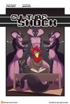 anthro apode avian book breasts comic cover cover_art cover_page draconcopode english_text feathers female hair hi_res legless male naga non-mammal_breasts nude proxer red_hair reptile scalie serpentine snake text url