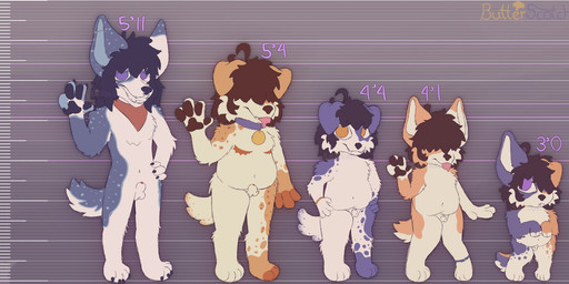 animal_genitalia animal_penis anklet anthro black_hair bodily_fluids bracelet brown_hair canine_genitalia canine_penis chart collar drooling family fangs flaccid floppy_ears fluffy fully_sheathed fur genitals group hair height_chart jewelry kerchief long_hair male multicolored_body multicolored_fur nude penis pointy_ears saliva sheath short_hair slightly_chubby teeth white_body white_fur young bwuhterscotch aroni_(bwuhterscotch) kuro_(bwuhterscotch) scotch_(bwuhterscotch) spade_(bwuhterscotch) spur_(bwuhterscotch) border_collie canid canine canis collie domestic_dog herding_dog hybrid mammal mixed_breed old_english_sheepdog pastoral_dog sheepdog absurd_res hi_res model_sheet