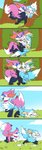 anthro anthro_on_anthro blue_body blue_fur blush duo eyeshadow female fur heart_symbol makeup male male/female tail tail_grab tail_pull fuf nintendo pokemon koru_(braixenchu) braixen generation_6_pokemon pokemon_(species) shiny_pokemon absurd_res digital_media_(artwork) hi_res