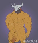 abs anthro anthrofied armor balls biceps big_balls big_muscles big_penis deltoids digimorph erection genitals headgear headgear_only helmet helmet_only horn horned_helmet humanoid_genitalia male manly mostly_nude muscular muscular_anthro muscular_male navel pecs penis pubes purple_background simple_background solo standing vein veiny_penis remochi bandai_namco digimon digimon_(species) wargreymon 2024 artist_name digital_drawing_(artwork) digital_media_(artwork) hi_res portrait three-quarter_portrait