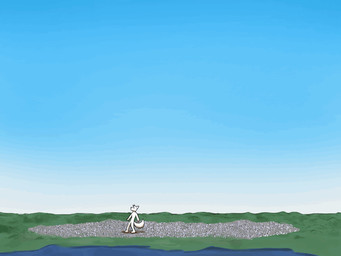 anthro barefoot city claws destruction feet macro male micro pawpads paws soles solo neo_carnie neo_(neo_carnie) felid feline lynx mammal 4:3 animated