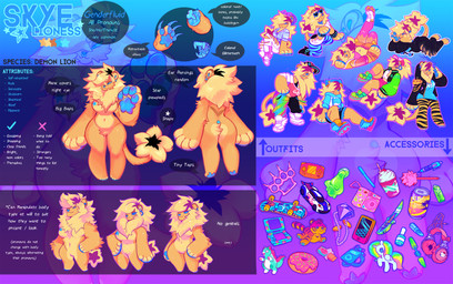 alternative_fashion anthro beverage big_hands car cellphone chibi clothed clothing electronics fangs female fur game_console hair headphones knife mane mane_hair nude pen phone plushie portable_music_player scene_(fashion) smartphone solo sparklefur standing teeth text vehicle y2k_(fashion) y2k_(graphic_design) skymachine apple_inc. game_boy_advance game_boy_family hasbro hello_kitty_(series) ipod my_little_pony nintendo nintendo_ds nintendo_ds_family sanrio hello_kitty_(character) skye_(sky_machine) felid lion mammal pantherine colorful_theme english_text hi_res model_sheet multiple_images nonbinary_(lore)