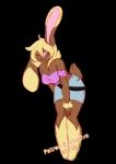 anthro brown_body brown_fur female freckles fur pink_eyes simple_background solo tan_body tan_fur freeze-pop88 nintendo pokemon generation_4_pokemon lagomorph lopunny mammal pokemon_(species) absurd_res alpha_channel hi_res