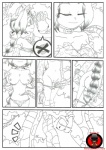 ambiguous_gender animal_humanoid breasts clothing coiling comic dark_chronicle disney duo female forest humanoid hypnosis kaa_(jungle_book) level-5 mind_control monica_raybrandt monochrome outside plant renaissanceofchaos reptile scalie snake the_jungle_book traditional_media_(artwork) tree undressing