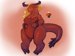 anthro breasts curvy_figure female fire hair horn naturally_censored nude red_body red_hair short_stack solo tail voluptuous wide_hips artesjsc amaverse mythology ahi ahi_(mater_form) dragon elemental_creature elemental_dragon mythological_creature mythological_scalie scalie hi_res