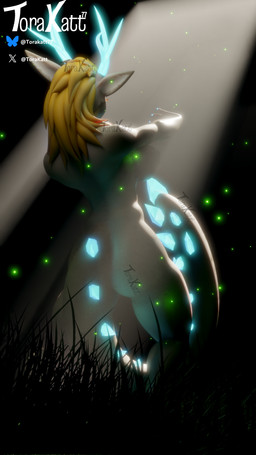 anthro anthrofied antlers big_breasts blonde_hair breasts claws convenient_censorship curled_tail curvy_figure female gem glowing glowing_claws glowing_horn glowing_tail grass grass_field green_eyes hair horn light light_beam long_ears nude nude_anthro nude_female plant rear_view shadow small_waist solo sunbeam sunlight tail thick_tail thick_thighs volumetric_lighting wide_hips torakatt77 vulgarvictor_(modeler) european_mythology mythology nintendo tears_of_the_kingdom the_legend_of_zelda light_dragon_(totk) dragon mythological_creature mythological_scalie scalie western_dragon 3d_(artwork) 9:16 blender_(artwork) digital_media_(artwork) hi_res