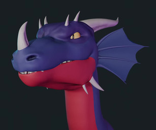 angry blue_body close-up feral grey_background happy horn looking_at_viewer male multicolored_body open_mouth simple_background solo teeth tongue yellow_eyes judasyfox mythology dragon mythological_creature mythological_scalie scalie 3d_(artwork) 3d_animation 6:5 animated digital_media_(artwork) no_sound short_playtime video
