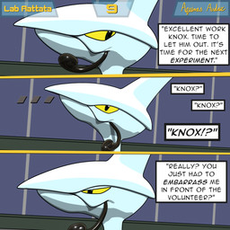 ambiguous_gender clothing dialogue dialogue_box disobedient duo feral latex latex_clothing latex_skinsuit page_number skinsuit smile tail text tight_clothing vore aquinas_audax nintendo pokemon avian bird generation_1_pokemon generation_2_pokemon mammal murid murine pokemon_(species) rat rattata rodent skarmory 1:1 2025 3d_(artwork) absurd_res blender_(artwork) blender_eevee_(artwork) comic digital_media_(artwork) english_text hi_res signature