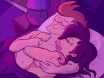 after_sex bed canon_couple comedy_central cyclops duo female furniture futurama hi_res human lamp mack_dee_jay male male/female mammal not_furry nude on_bed philip_j._fry romantic romantic_couple turanga_leela