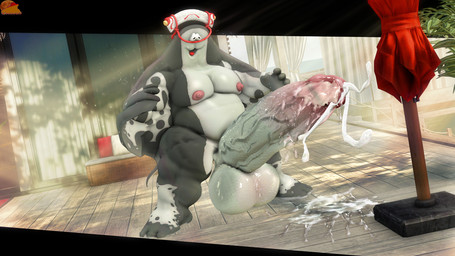 anthro anthrofied balls balls_blush big_balls big_penis blush bodily_fluids body_blush cum cum_on_ground floor genital_fluids genitals glistening glistening_body grey_body huge_balls huge_penis humanoid_genitalia humanoid_penis hyper hyper_balls hyper_genitalia hyper_penis light logo male musclegut muscular nipples orgasm overweight penis pink_nipples public public_nudity solo sunlight thick_thighs window wood wood_floor moonwulf nintendo splatoon big_man_(splatoon) fish manta_ray marine ray_(fish) 2025 3d_(artwork) digital_media_(artwork) hi_res source_filmmaker_(artwork)