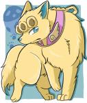 2019 3_toes alternate_species canid canine canis domestic_dog feet feral feralized fur giorno_giovanna hi_res jojo's_bizarre_adventure looking_at_viewer mammal meme quadruped solo toes toumoro_22 yellow_body yellow_fur