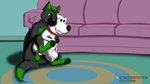 anal anthro balls duo genitals knot male male/male penis pronounced_browridge text zander_the_raccoon family_guy brian_griffin canid canine canis domestic_dog mammal wolf jade_(disambiguation) url