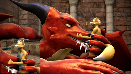 ahegao anthro bath bathhouse bodily_fluids cum cum_in_mouth cum_inside cum_on_tongue duo extreme_size_difference eyes_closed fellatio genital_fluids genitals held_in horn interspecies larger_male looking_pleasured male male/male membrane_(anatomy) membranous_wings muscular muscular_male oral orgasm oversized_fellatio oversized_oral penile penis penis_on_tongue red_body red_eyes red_scales scales sex size_difference size_play smaller_male tail teeth_showing tongue wings yellow_body fox_whisper85 petruz_(modeler) warfaremachine_(modeler) european_mythology mythology nintendo star_fox fox_mccloud canid canine dragon fox mammal mythological_creature mythological_scalie reptile scalie western_dragon 16:9 2021 3d_(artwork) 4k absurd_res digital_media_(artwork) hi_res source_filmmaker_(artwork) widescreen
