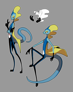 ambiguous_gender anthro blue_body half-closed_eyes long_tail looking_at_viewer narrowed_eyes simple_background smile solo tail yellow_eyes songbirdoo nintendo pokemon generation_8_pokemon inteleon pokemon_(species) reptile scalie 2019 absurd_res aliasing digital_media_(artwork) hi_res