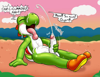 4_fingers announcing_orgasm anthro big_penis blush bodily_fluids clothing cum cum_on_face cum_on_own_face cum_on_own_tongue cum_on_self cum_on_tongue cumshot dialogue ejaculation erection eyes_closed fingers footwear footwear_only genital_fluids genitals glans green_body green_scales humanoid_genitalia humanoid_penis looking_pleasured male masturbation moan mostly_nude motion_lines open_mouth orange_clothing orange_footwear orange_shoes orgasm orgasm_face outside penile penile_masturbation penis pink_glans prehensile_tongue red_shell scales shaking shell shoes shoes_only sitting smile solo speech_bubble text throbbing throbbing_penis tongue tongue_out trembling white_body white_scales white_shell felino mario_bros nintendo scalie yoshi 2025 english_text hi_res