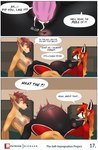 2023 after_orgasm ailurid anthro anthro_on_anthro anthro_penetrated anus belly belly_expansion big_belly big_breasts black_body black_fur black_nose bodily_fluids border breasts canid canine canis catherine_(alpha-wolf) chloe_(miuraon) claws comic cumlube dialogue dildo dildo_in_pussy dildo_insertion duo english_text expansion false_pregnancy female female/female fur genitals hair hi_res huge_belly mammal miuraon multicolored_body multicolored_fur navel nipples nude orange_body orange_fur page_number penetration profanity pussy red_body red_fur red_hair red_panda sex sex_toy sex_toy_in_pussy sex_toy_insertion speech_bubble tail teeth text tongue vaginal vaginal_penetration white_body white_border white_fur wolf