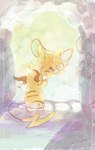 ambiguous_gender anthro blue_eyes blush blush_lines duo flower hand_holding looking_at_another male open_mouth orange_body pawpads petals plant tail yura_inaho nintendo pokemon alolan_form alolan_raichu generation_1_pokemon generation_7_pokemon pokemon_(species) raichu regional_form_(pokemon) 2017 dated signature