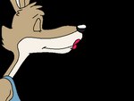 anthro clothed clothing female kiss_mark kissing lipstick makeup seductive simple_background smile solo dragonboy618 blinky_bill_(series) daisy_dingo canid canine canis dingo mammal 4:3 animated digital_media_(artwork) low_res short_playtime