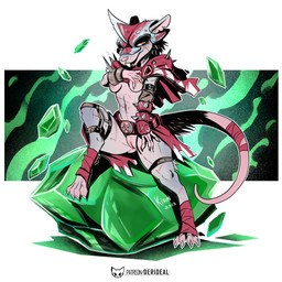 anthro areola armor bare_breasts belt big_breasts black_hair breasts buckteeth clitoral_hood cloak clothing feet female foot_wraps fur gauntlets genitals gloves grey_body grey_fur hair handwear headgear helmet ineffective_clothing inner_labia mostly_nude navel nipples notched_ear orange_eyes outer_labia pink_body pink_skin pose red_clothing short_hair sitting small_breasts solo spread_legs spreading tail tail_wraps teeth vulva warpstone wraps kiaun warhammer_(franchise) mammal murid murine rat rodent skaven 1:1 colored digital_media_(artwork) full-length_portrait hi_res pinup portrait shaded