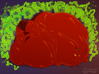 belly belly_markings belly_on_ground belly_tattoo big_belly big_butt big_ears biped black_eyeshadow black_nose bloated blurred_text body_outline bracelet bracelet_only butt calling_for_help closed_frown curved_text cyan_text dark_markings dialogue digestion digestion_noises distorted_text dot_nose ellipsis extended_sound_effect extreme_size_difference eyelashes eyeshadow facial_markings fatal_vore feet female female_humanoid female_pred forehead_markings frown fully_inside glistening glistening_belly glistening_body glistening_ears glistening_eyelashes glistening_eyelids glistening_face glistening_legs glistening_skin glistening_tail green_eyes green_sclera green_text half-closed_eyes hand_on_hip hand_on_own_hip head_markings head_turned huge_belly huge_butt humanoid_pointy_ears humanoid_pred hyper hyper_belly imprint interrobang jewelry looking_back makeup markings monotone_arms monotone_body monotone_feet monotone_legs monotone_skin monotone_tail motion_lines mouth_closed narrowed_eyes nude nude_female nude_humanoid onomatopoeia pointy_ears pupils red_arms red_belly red_body red_ears red_face red_feet red_legs red_skin red_tail rumbling_stomach short_stack simple_background size_difference small_feet smaller_female smaller_humanoid smaller_pred soft_vore solo sound_effect_variant sound_effects spade_tail standing stuttering tail talking_to_another talking_to_pred tattoo tear_(marking) text thin_legs thin_tail unimpressed unseen_prey unwilling_prey vore white_pupils wide_hips yellow_bracelet remnartx starstrikex dismay_(starstrikex) demon demon_humanoid humanoid imp tailed_humanoid 2025 4:3 absurd_res artist_name dated digital_media_(artwork) english_description english_text full-length_portrait hi_res portrait shaded soft_shading