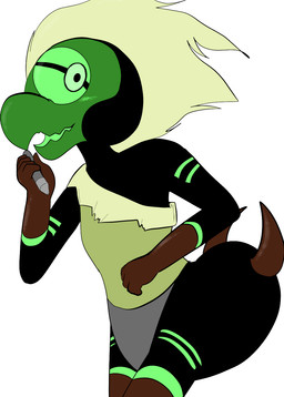 1_eye anthro arthropod_abdomen beak blush crayon female hair open_mouth solo white_hair kl0ndike cartoon_network steven_universe centipeetle alien alien_humanoid animal_humanoid arthropod arthropod_humanoid corrupted_gem gem_(species) humanoid insect insect_humanoid nephrite_(gem_species) hi_res
