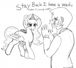 2013 bedroom_eyes clothed clothing cutie_mark dialog duo equine female friendship_is_magic horn horse human male mammal mewball monochrome my_little_pony plain_background pony princess_luna_(mlp) royalty text tongue tongue_out white_background winged_unicorn wings
Rating: Safe
Score: 6
User: anthroking
Date: February 14, 2014