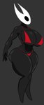 big_breasts big_butt black_body bra breasts butt clothing female fingers huge_breasts solo thick_thighs underwear white_head wide_hips mantrinrus normalaverageguy hollow_knight team_cherry hornet_(hollow_knight) arthropod humanoid hi_res